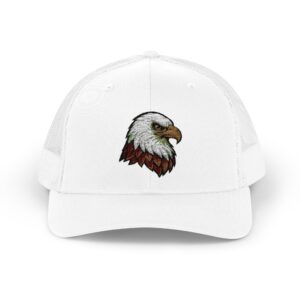 Embroidered Eagle Snapback Cap | Outdoor Gear, Animal Lovers, Adjustable Trucker Hat, Camping, Gift for Wildlife Enthusiasts
